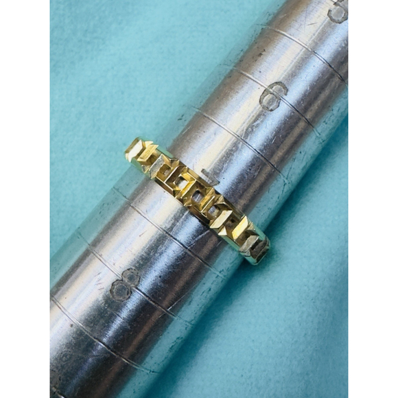 Tiffany & Co 18k Yellow Gold T True Narrow Ring Size 7 - Picture 6 of 6